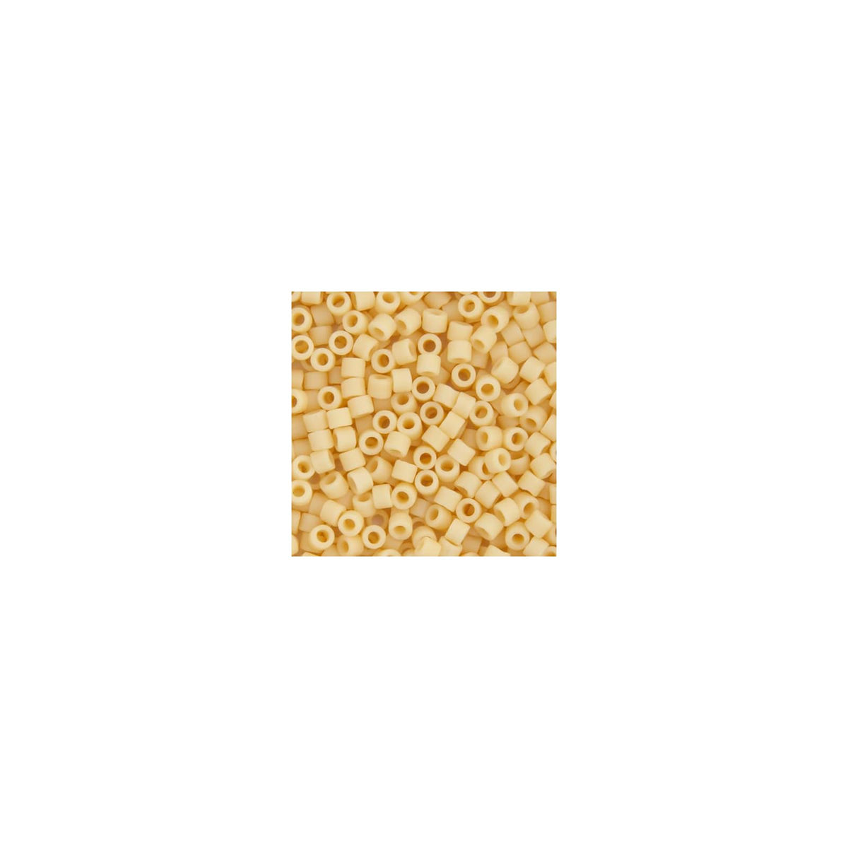 John Bead Craft Bead, Size: 11, Ivory Pear Opaque Matte