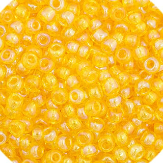 John Bead Craft Bead, Small, Transparent Yellow AB