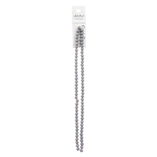 John Bead Craft Bead, 4mm x6mm, Opaque Grey