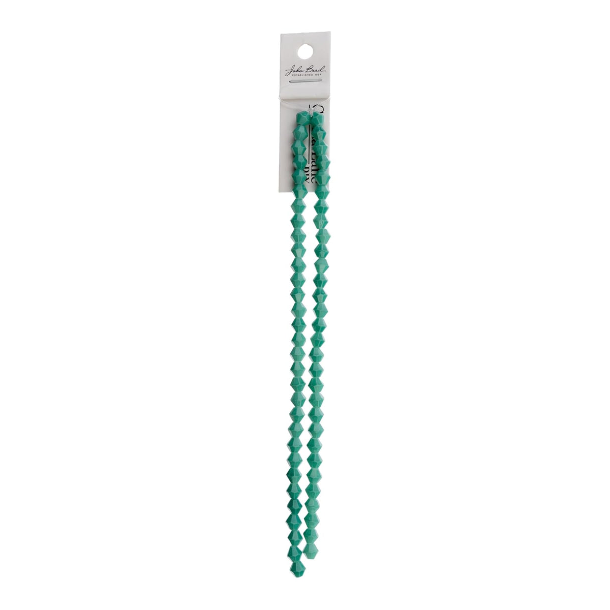 John Bead Craft Bead, 6mm, Opaque Turquoise Green