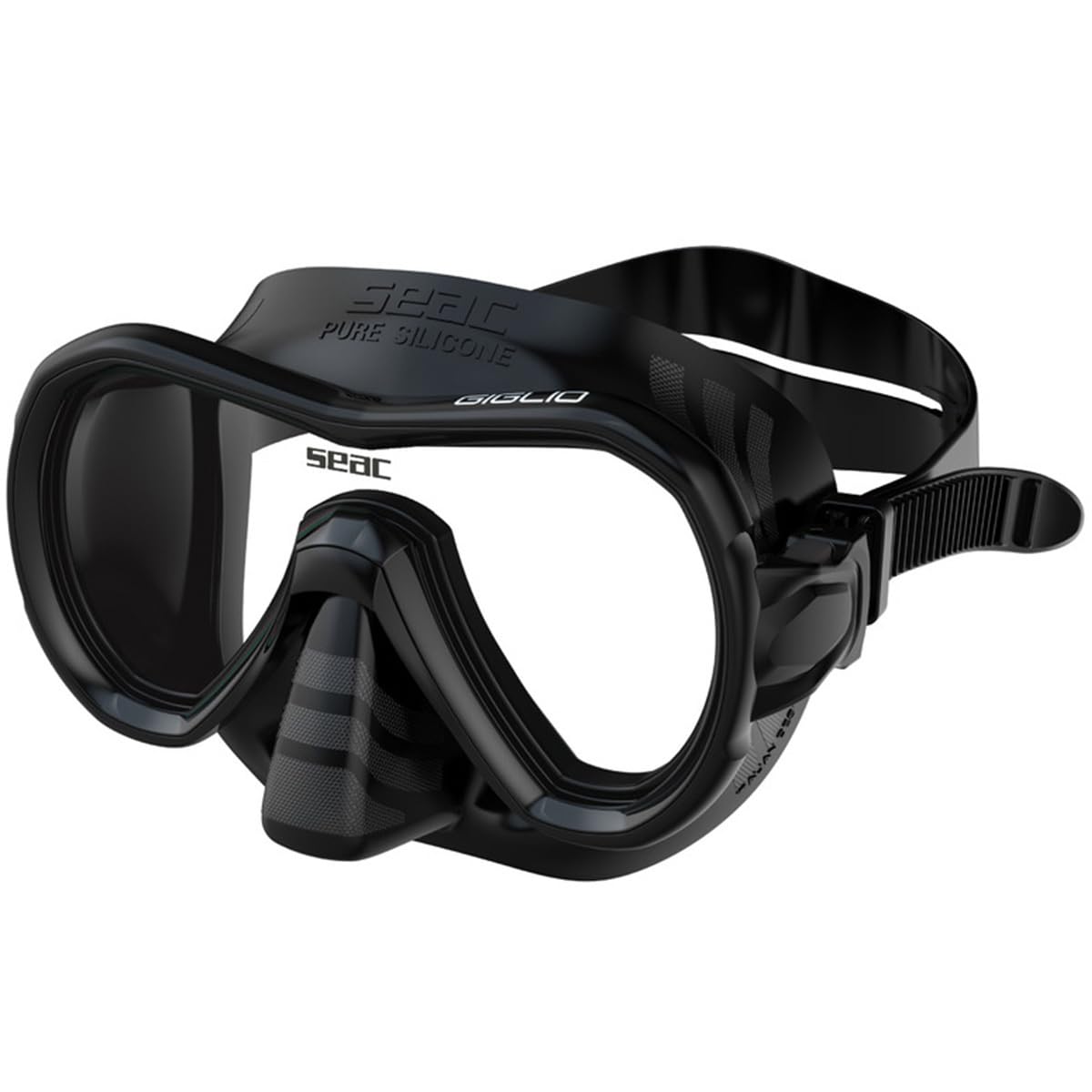 SEAC Dive Mask, regular fit, black/black