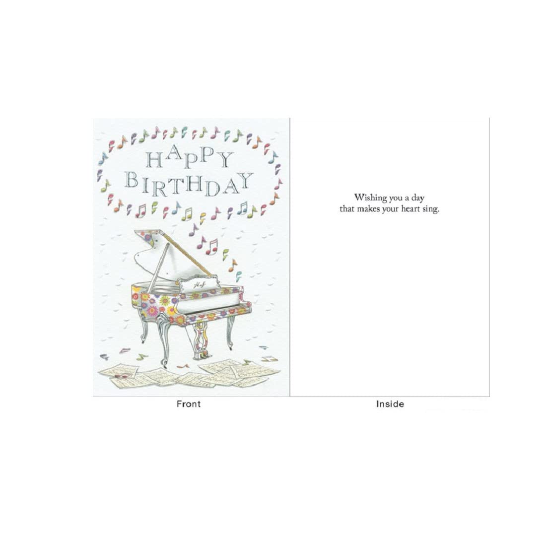 Design Design Happy Birthday Piano Birthday Card - Her