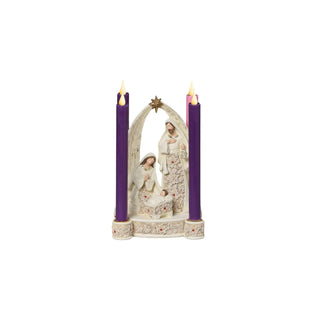 Roman Candle Holder, Cream