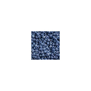 John Bead Craft Bead, Small, Frosted Glazed Rainbow Blue Sapphire Matte AB