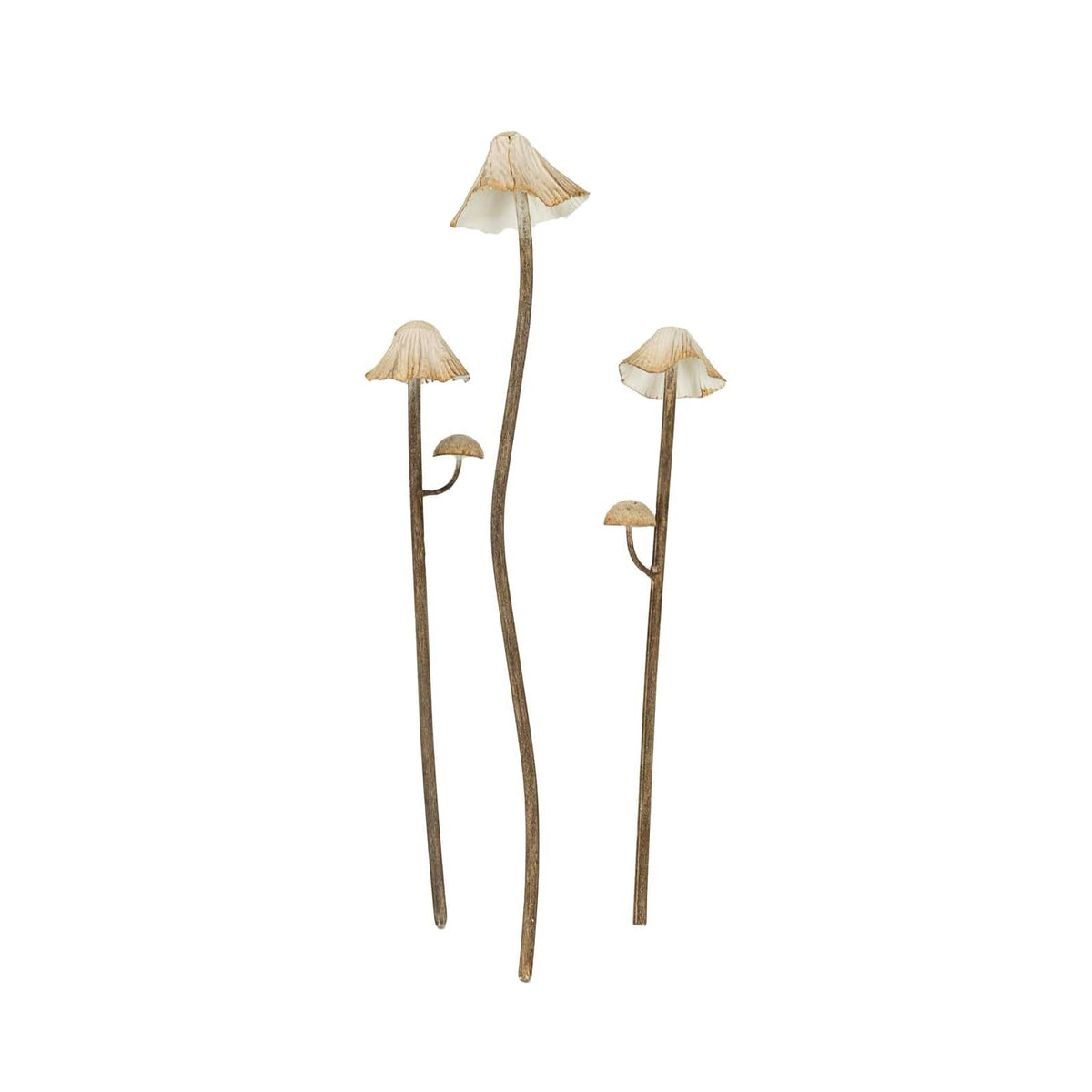 Foreside Home and Garden Anchor Stake, White, Antique