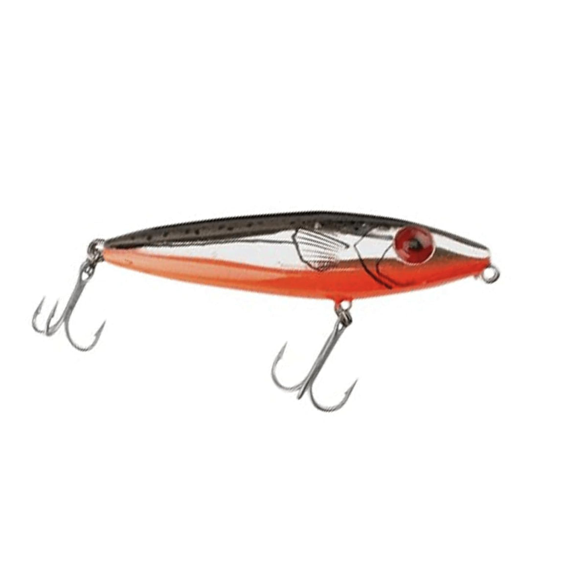 MirrOLure Fishing Hook, 4 Inch, 3/4 oz, Black Bk/Gld/Org