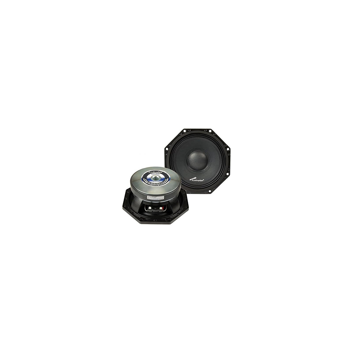 Audiopipe Speakers, 8, silver
