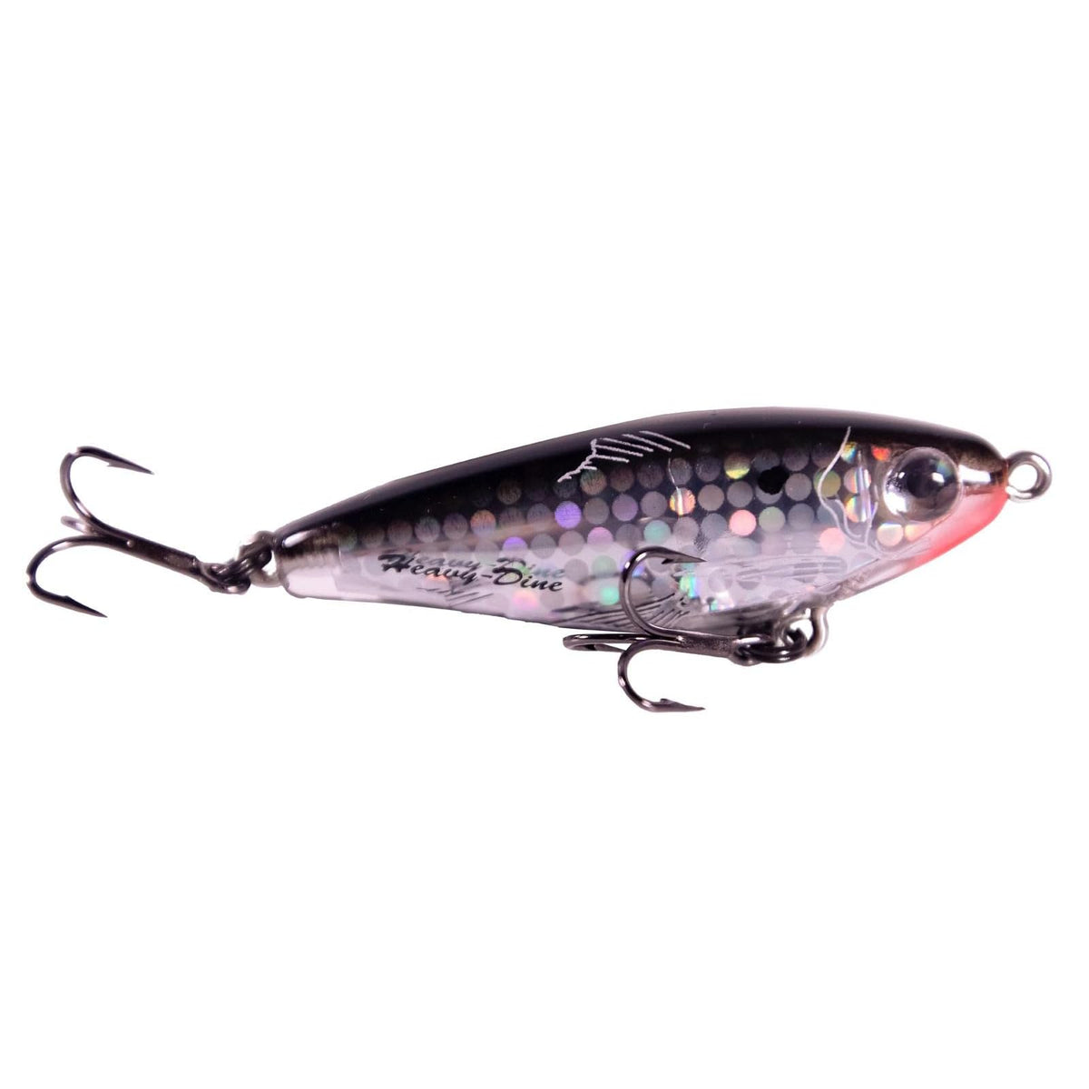 MirrOLure Fishing Hook, 2 5/8 Inch, 7 /16 oz, Black Bk/Cl/Slvr Spkle