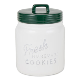 DII Design Kitchen Accessories Collection Ceramics, Cookie Jar, Dark Green