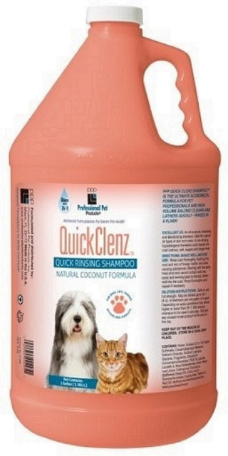 PPP QuickClenz Quick Rinsing Dog and Cat Shampoo, 1-Gallon