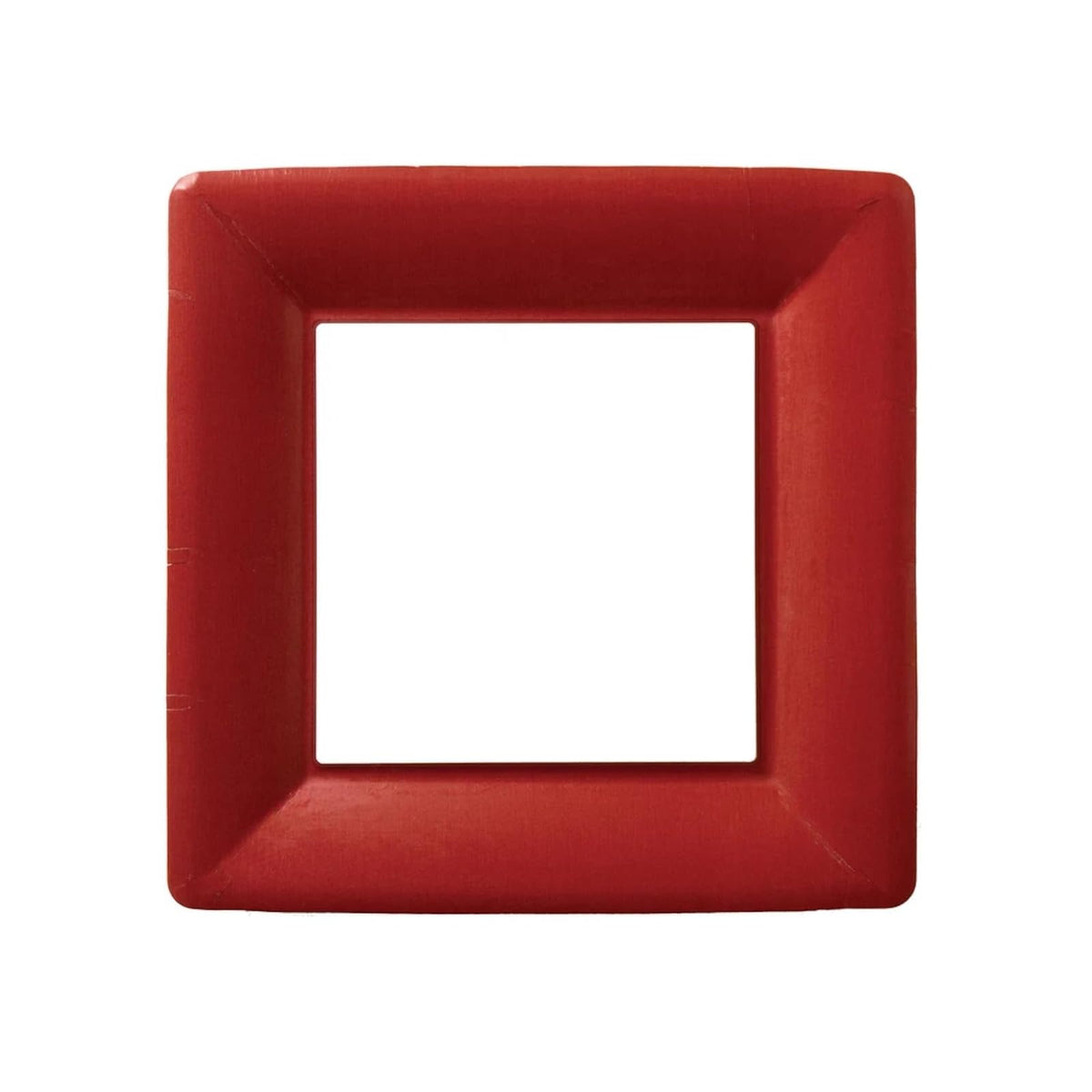 Ideal Home Range Dishware Plate, 10-Inches, Classic Linen Dark Red