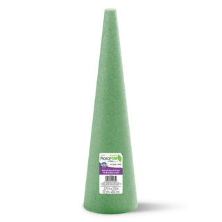 FloraCraft Foam Cone 4.8 Inch x 17.8 Inch Green
