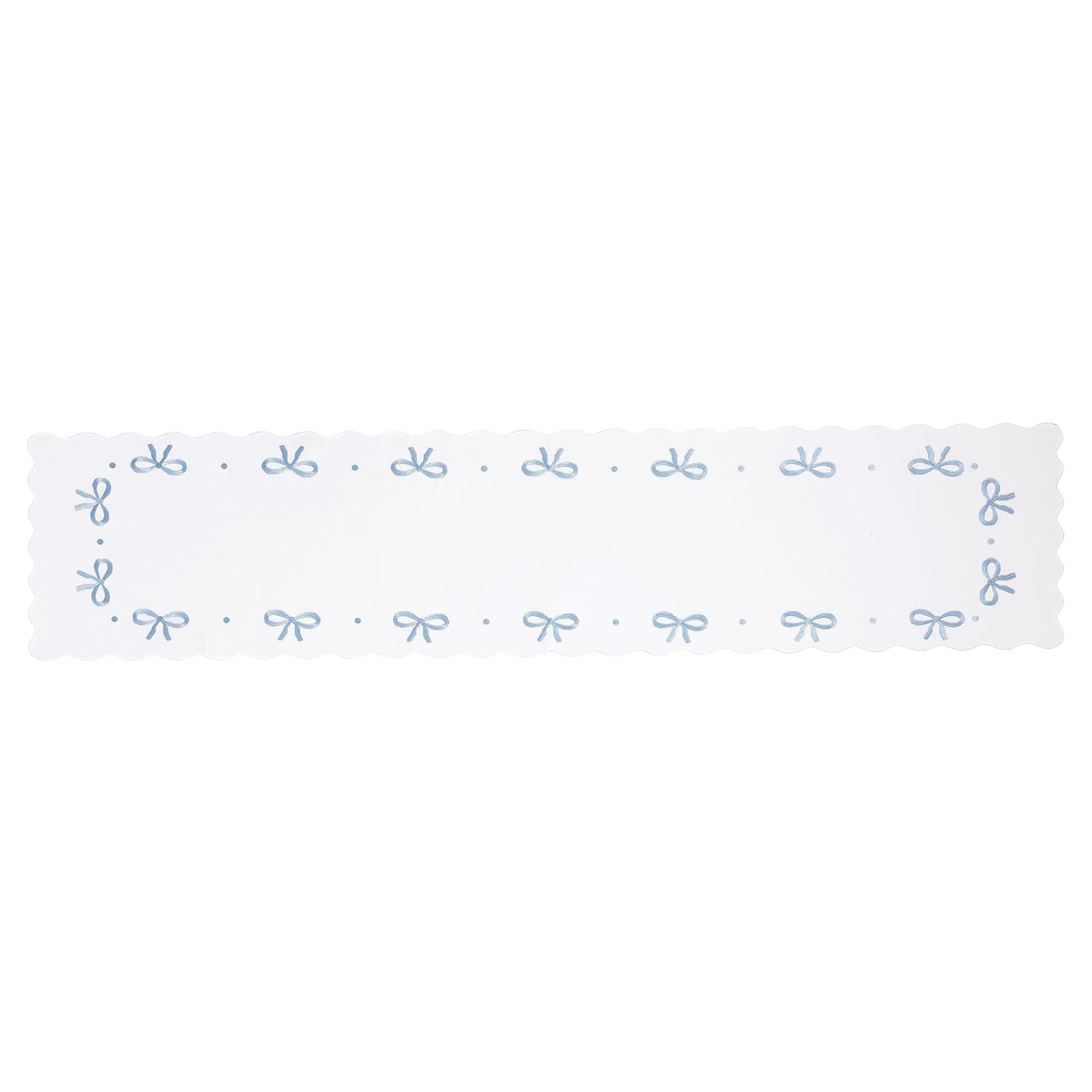 Mud Pie Table Runner, 16" x 72", White