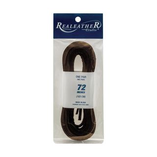 Realeather Shoelace, 72", Dark Brown