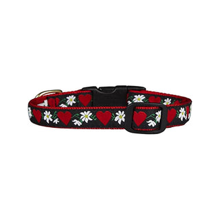 Up Country Animal Collar, xl, Hearts & Flowers