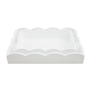 Mud Pie Nested Lacquer Trays; Large: 18" X 13" Small: 15" X 10"
