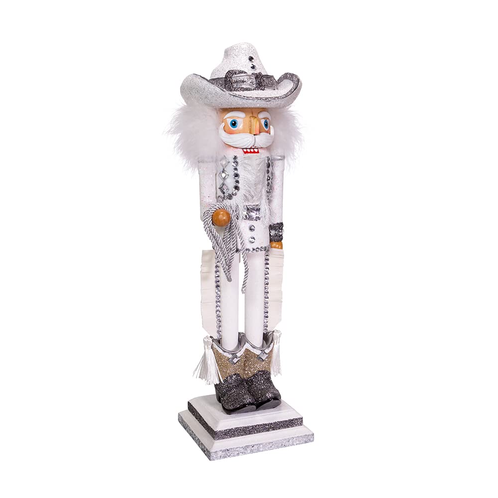 Kurt Adler Adler 19-Inch Hollywood Rhinestone Cowboy Nutcracker, Multi