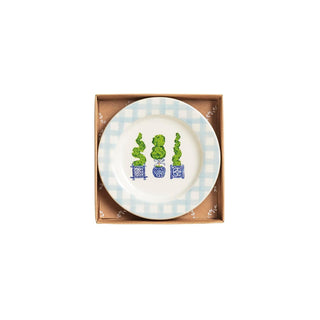 Mud Pie Dishware Plate, 4 1/2" dia, Green