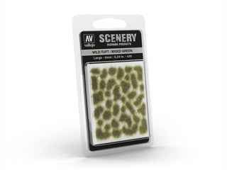 Vallejo Store Mixed Green Wild Tuft Large 6mm / 0.24 in. Vallejo Paints