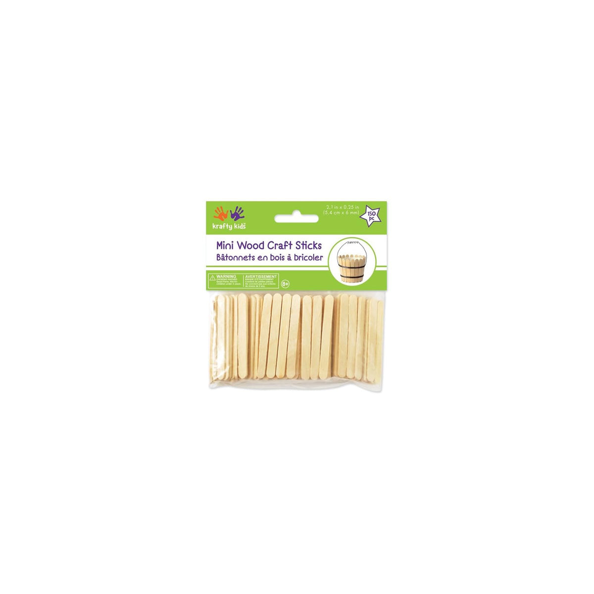 Krafty Kids Craft Wood, 2.125"X.25", Original Version