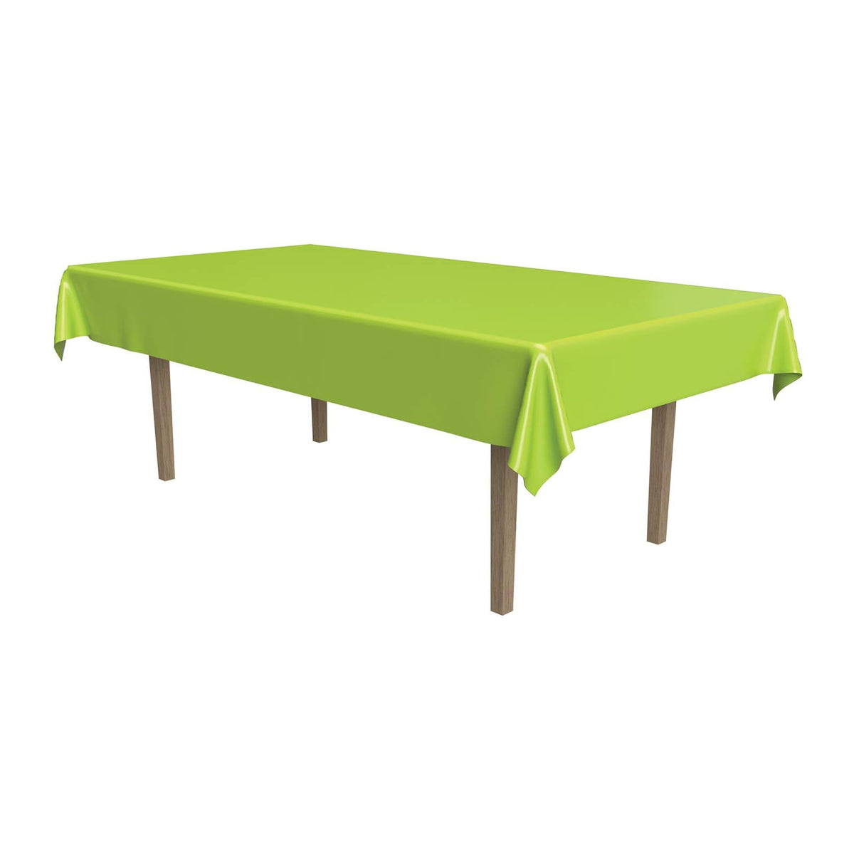Beistle Tablecloth, 108" x 54" (Rectangle), Light Green