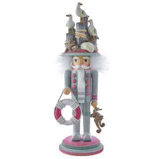 Kurt Adler Hollywood Nutcrackers Hollywood Seagull Coastal Nutcracker, 18-Inch, Multicolored