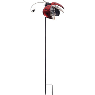 Sunset Vista Designs Wind Spinner, 43.25" x 13" x 12", Ladybug
