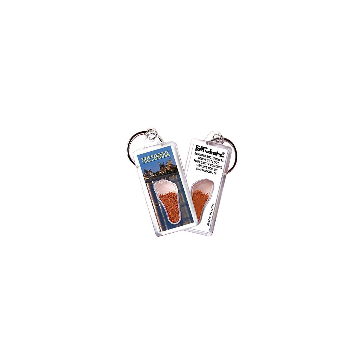 FootWhere Keychain, Small, Cht102 - Aquarium