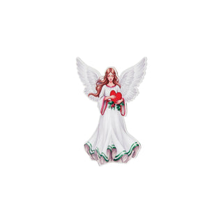 Carson Figurine, 8.13 inches, White/Red