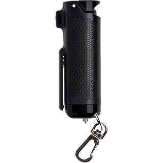 SABRE RED Safe Escape, 3-in-1 Car Safety Tool - Seat Belt Cutter and Window Glass Breaker, Maximum Police Strength Black Pepper Gel Increases Accuracy, 25 Bursts, with Key Chain Snap Clip, One Size