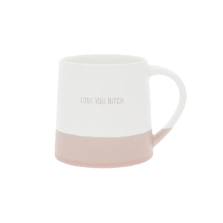 Pavilion Gift Company Drinking Cup, 17 Ounces, White, Pink