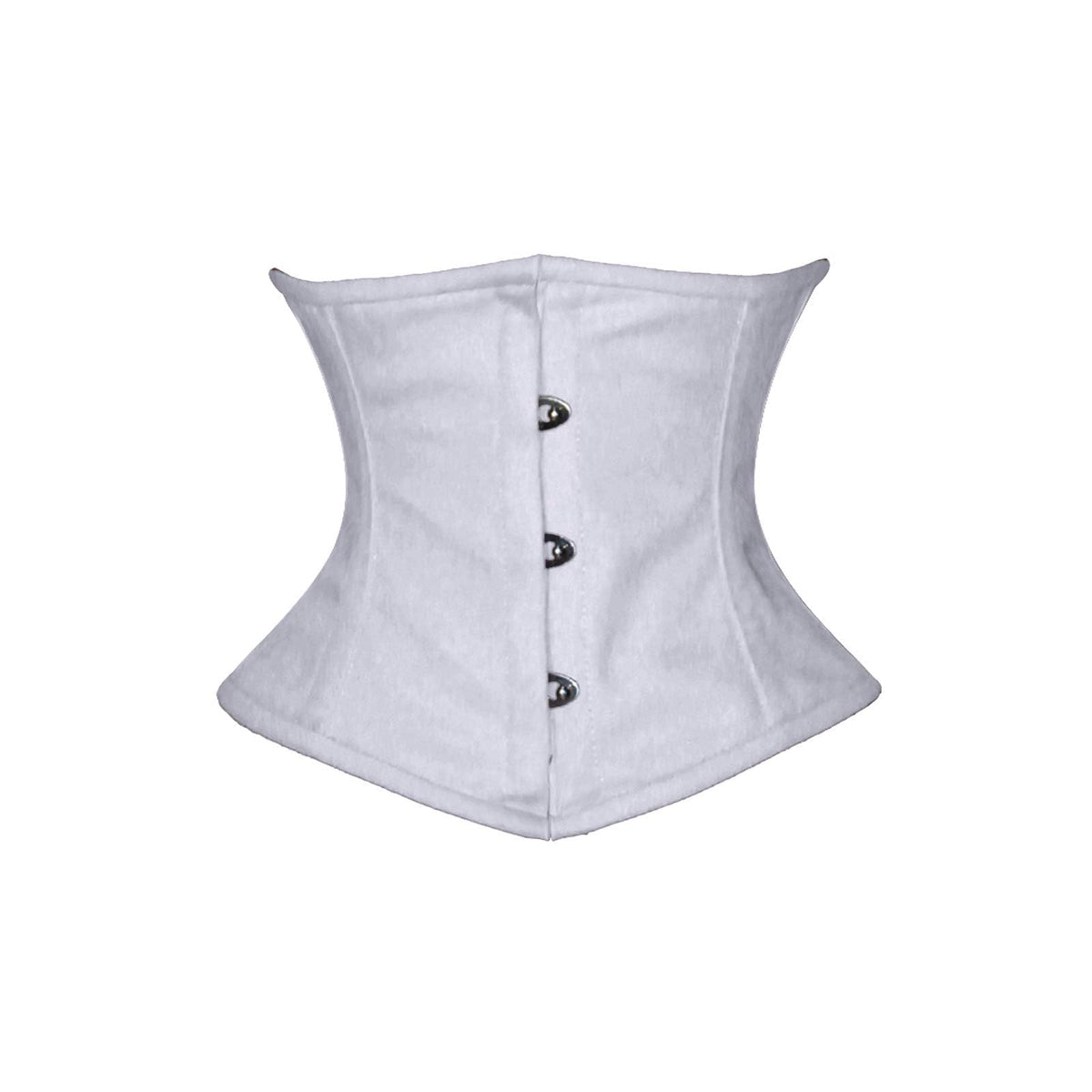 luvsecretlingerie Corset, Medium, White Cotton- (for Short Torso-fit Well for 8.