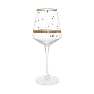 Pavilion Gift Company Drinking Cup, 17 Ounces, Gold, Black & Clear
