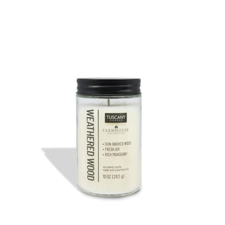 Tuscany Candle Candle, 10 oz, White