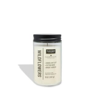 Tuscany Candle Candle, 10 oz, White
