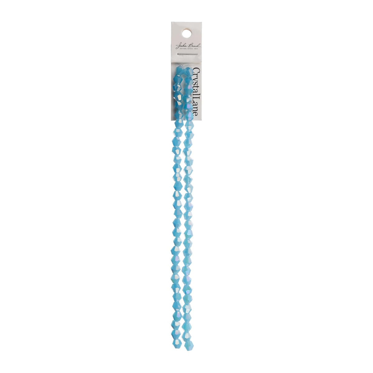 John Bead Craft Bead, 6mm, Opaque Blue AB