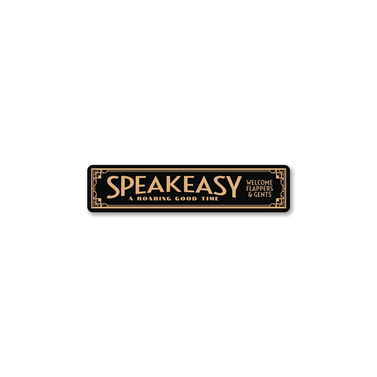 Lizton Sign Shop Decorative Signage, b) 4 x 18 Inches, Black