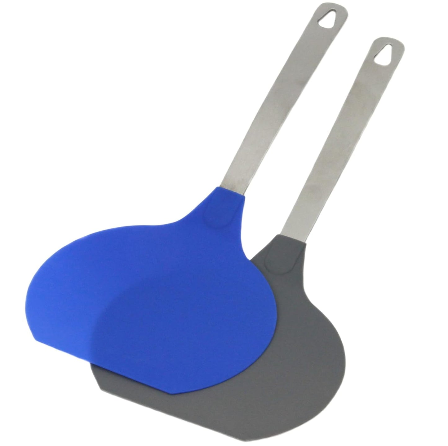 Chef Craft 1-Piece Jumbo Flexible Turner, 14.5 inch, Blue/Gray