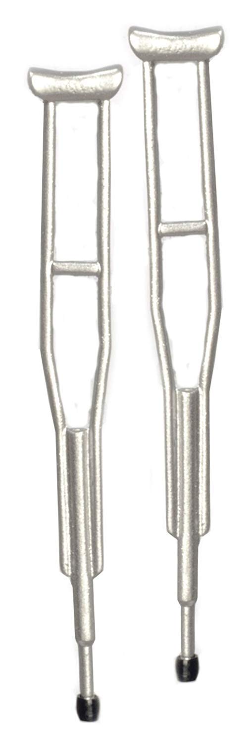 Aztec Imports Town Square Miniatures Dollhouse Miniature 1:12 Scale Pair of Crutches