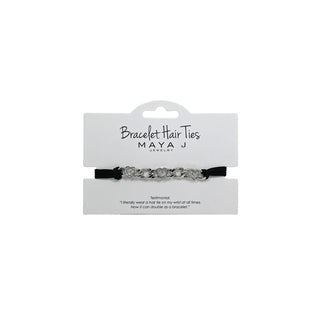 Maya J Hair Tie, 1 Count (Pack of 1), Black Heart