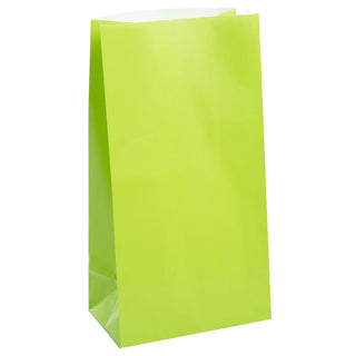 Unique Party Gift Wrap, 12 Count (Pack of 1), Lime Green
