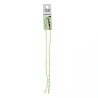 John Bead Craft Bead, 3mm x 4mm, Opaque Light Green