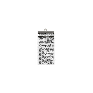 Stamperia Template Stencil, 12x25cm, black / white