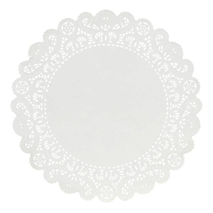 Hygloss Products Round Paper Doilies - Decorative, White Lace Doilies - Disposable - Food Grade Safe - 12 Inches - 36 Pack