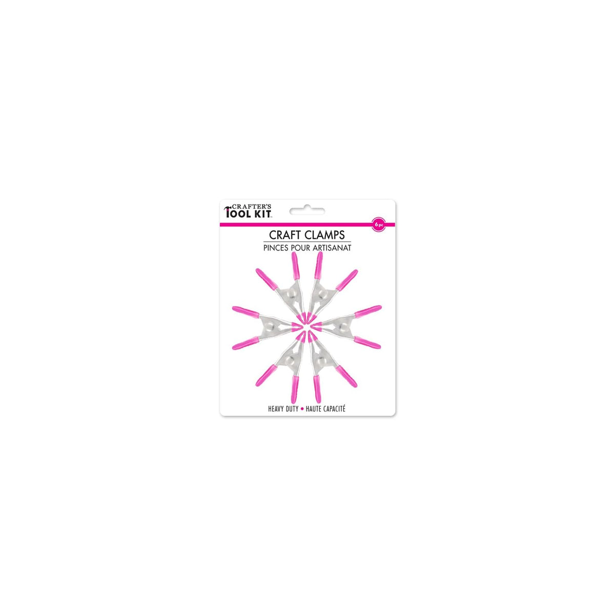 Crafter's Toolkit Hardware Clamp Vise, 2" craft clamps, Pink