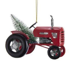 Kurt Adler Hanging Ornament, 4in, Red
