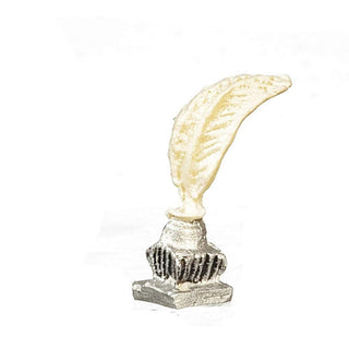 Aztec Imports Dolls House Inkwell and Quill Miniature Study Desk School Accessory 1:12 Scale