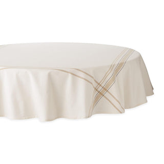 DII Tablecloth, 70" (Round), White Chambray