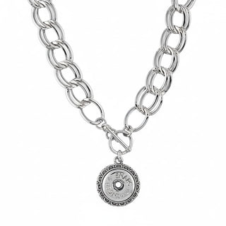 TGB Brands Ginger Snaps Dangle Front Chain Necklace SN92-33 Interchangeable Jewelry Snap Accessories