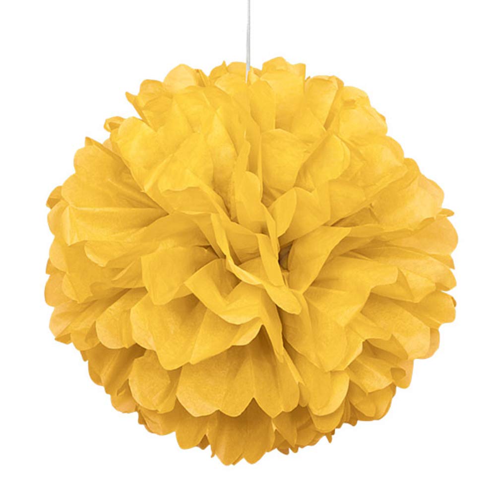 Unique Industries 16" Yellow Tissue Paper Pom Pom